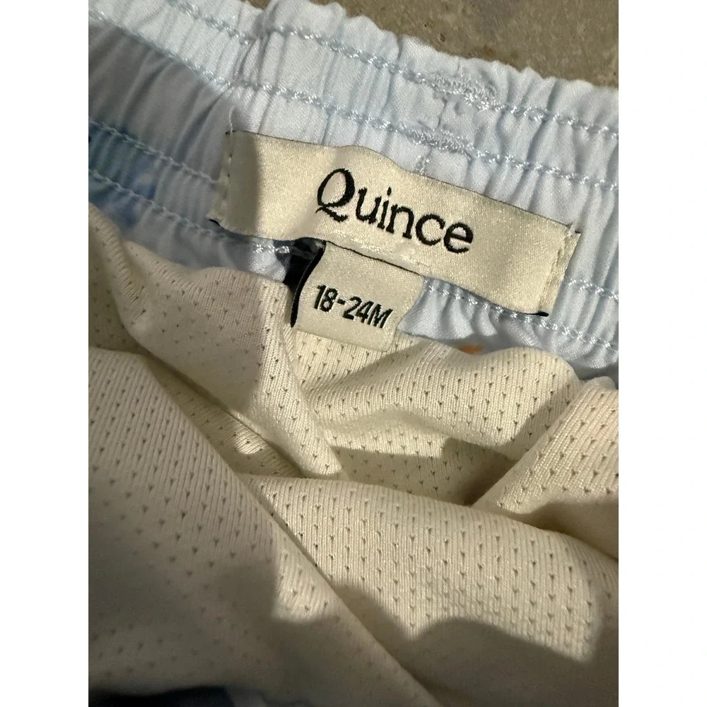 Quince Toddler Swim Trunks 18-24M Under the Sea Print‎ Recycled Eco Beach Shorts